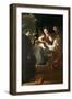 Mystical Marriage of St. Catherine and the Christ Child with Peter the Martyr, 1617-21-Domenico Fetti-Framed Giclee Print