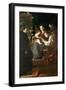 Mystical Marriage of St. Catherine and the Christ Child with Peter the Martyr, 1617-21-Domenico Fetti-Framed Giclee Print