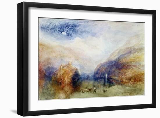 The Lauerzersee with the Mythens, circa 1848-J. M. W. Turner-Framed Giclee Print