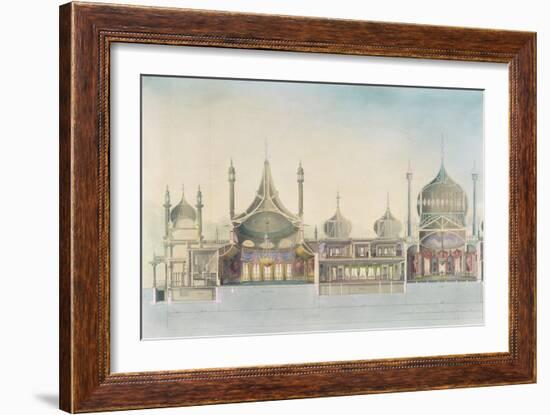 Longitudinal Section-John Nash-Framed Giclee Print