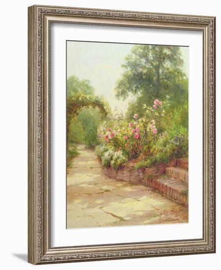 The Garden Steps-Ernest Walbourn-Framed Giclee Print