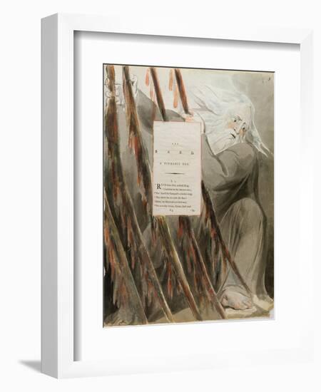 The Bard: a Pindaric Ode, from 'The Poems of Thomas Gray', Published 1797-98-William Blake-Framed Giclee Print