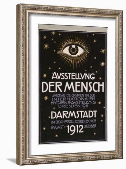 German Advertisement for a 'Hygiene Exhibition' in Darmstadt, Printed by C.C. Meinhold Und S…-Franz von Stuck-Framed Giclee Print