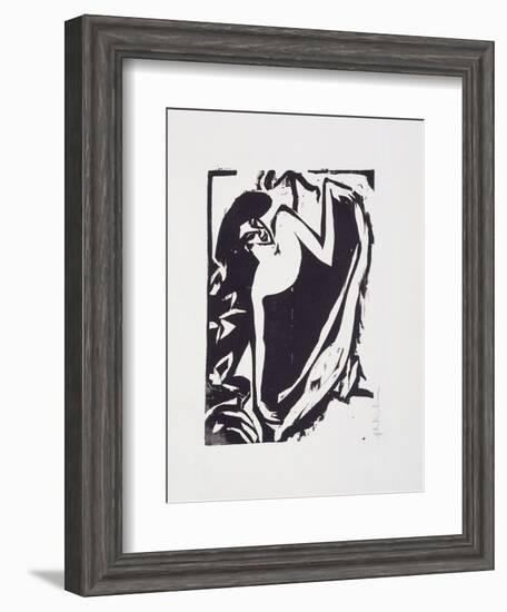 Dancer with Elevated Rock; Tanzerin Mit Gehobenem Rock, 1909-Ernst Ludwig Kirchner-Framed Giclee Print