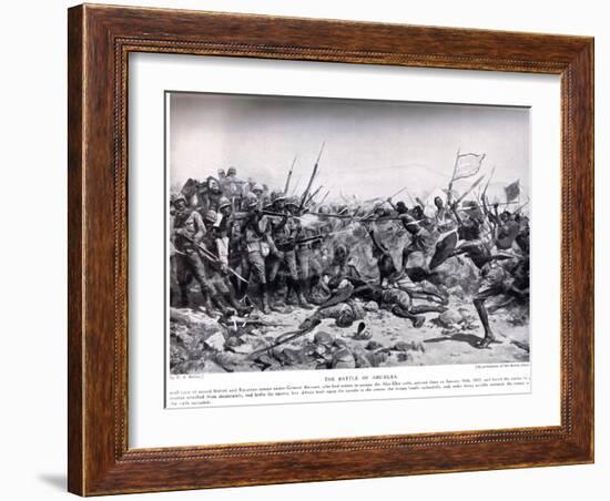 The Battle of Abu Klea, 17th January 1885, Illustration from 'Hutchinsons H-William Barnes Wollen-Framed Giclee Print