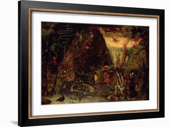 Temptation of St. Anthony-Jakob Isaaksz Swanenburgh-Framed Giclee Print