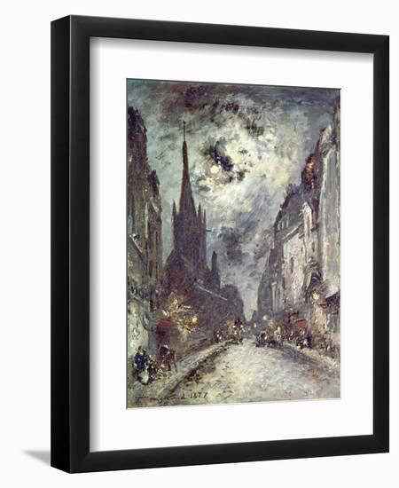 Rue Saint-Severin, 1877-Johan-Barthold Jongkind-Framed Giclee Print