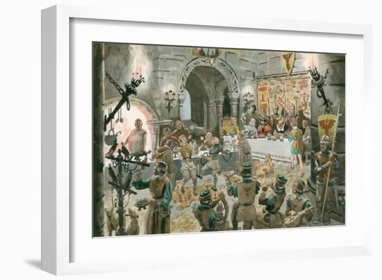 Medieval Banquet-Peter Jackson-Framed Giclee Print