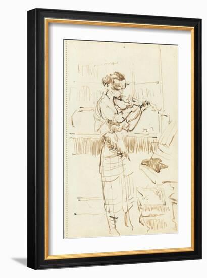 Girl Playing a Violin-Walter Richard Sickert-Framed Giclee Print