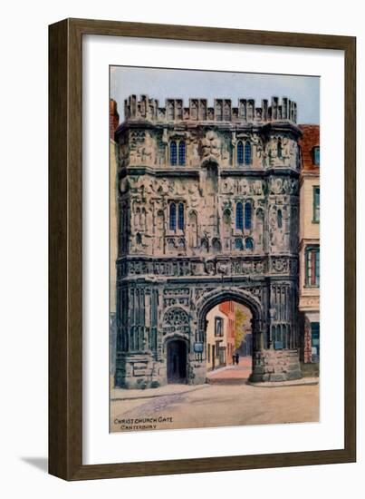 Christ Church Gate, Canterbury-Alfred Robert Quinton-Framed Giclee Print