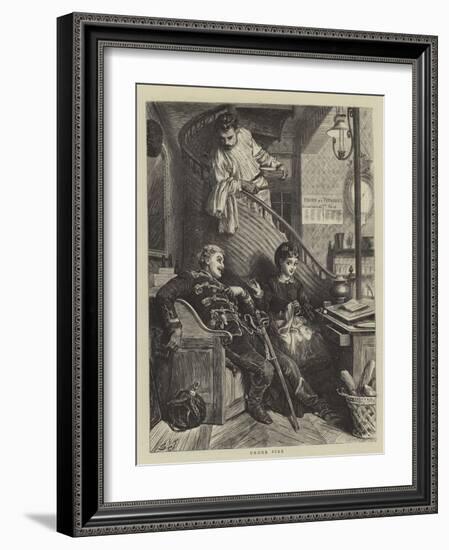 Under Fire-Sir Samuel Luke Fildes-Framed Giclee Print