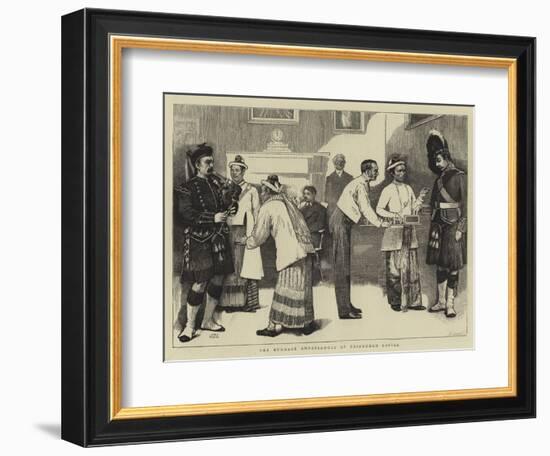 The Burmese Ambassadors at Edinburgh Castle-Sir James Dromgole Linton-Framed Giclee Print