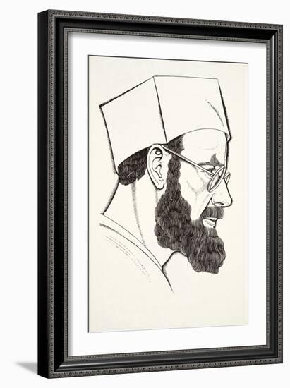 Self-Portrait, 1927-Eric Gill-Framed Giclee Print