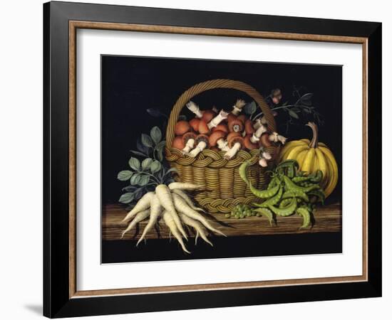 Basket of Mushrooms, 1997-Amelia Kleiser-Framed Giclee Print