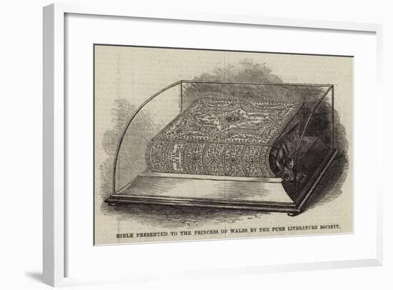 Bible Presented to the Princess of Wales by the Pure Literature Society-null-Framed Giclee Print