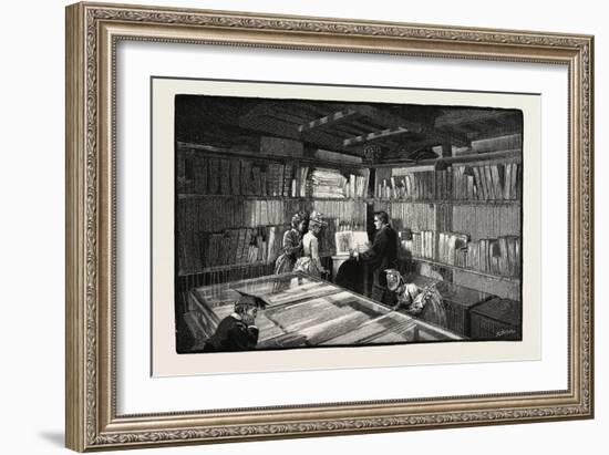 Wimborne: the Library-null-Framed Giclee Print