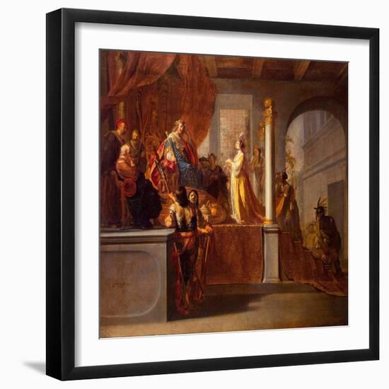 The Queen of Sheba before Solomon, C.1640-Nikolaus Knüpfer-Framed Giclee Print