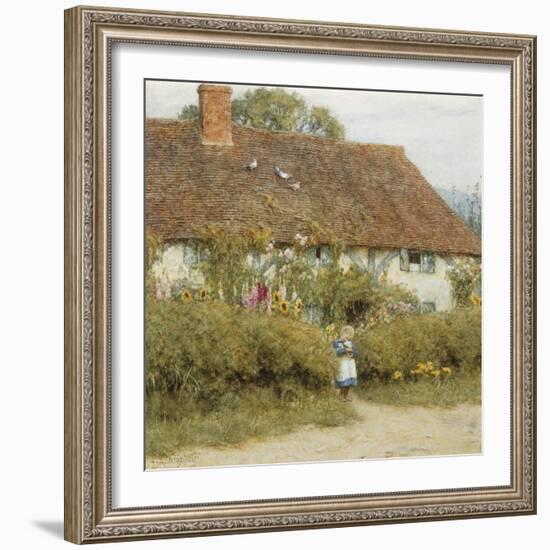 Cottage at West Horsley, Surrey-Helen Allingham-Framed Giclee Print