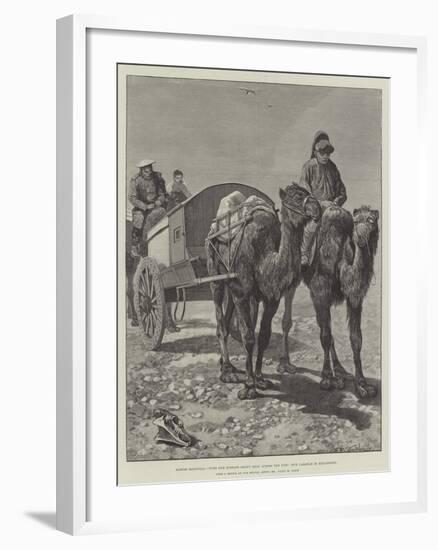 Across Mongolia, with the Russian Heavy Mail across the Gobi, Our Caravan in Mid-Desert-Richard Caton Woodville II-Framed Giclee Print