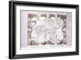 Map of Asia, 1740-Nicolas De Fer-Framed Giclee Print