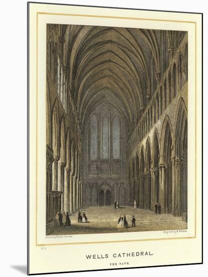 Wells Cathedral, the Nave-Hablot Knight Browne-Mounted Giclee Print