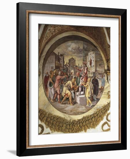 Itinerant Seller of Antidote Against Snake Bites-Giulio Romano-Framed Giclee Print