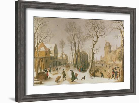 The Four Seasons: Winter-Sebastian Vrancx-Framed Giclee Print