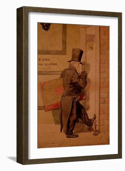 Sketch to Illustrate the Passions - Insignificance or Self Contempt, 1854-Richard Dadd-Framed Giclee Print