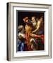 Æneas and His Father Fleeing Troy, C.1635-Simon Vouet-Framed Giclee Print