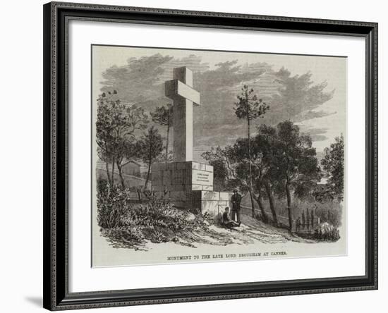 Monument to the Late Lord Brougham at Cannes-null-Framed Giclee Print