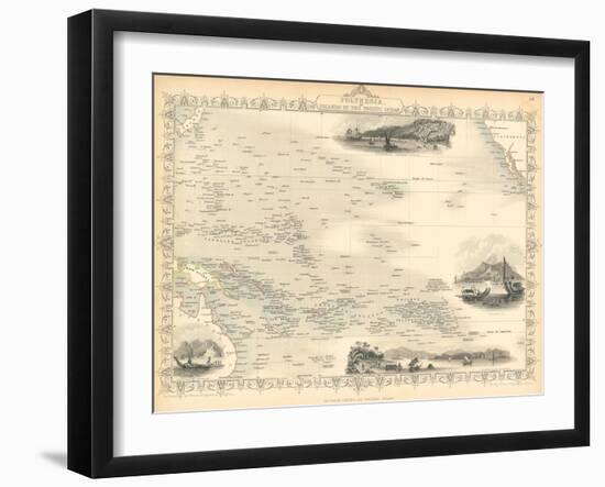 Polynesia, or Islands in the Pacific Ocean, C. 1850-John Rapkin-Framed Giclee Print