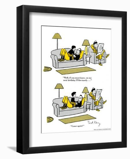 Hazel Cartoon-Ted Key-Framed Premium Giclee Print