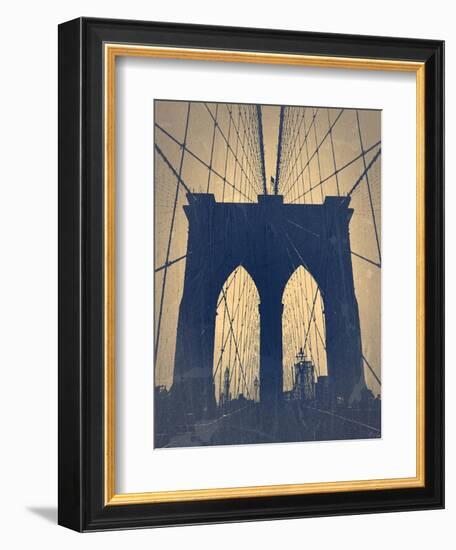 Brooklyn Bridge-NaxArt-Framed Art Print