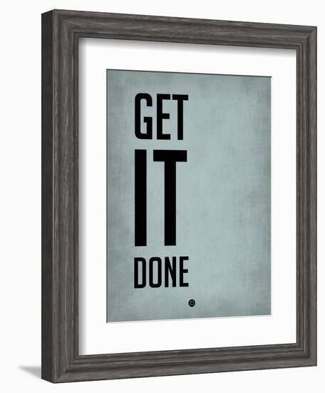 Get it Done Blue-NaxArt-Framed Art Print