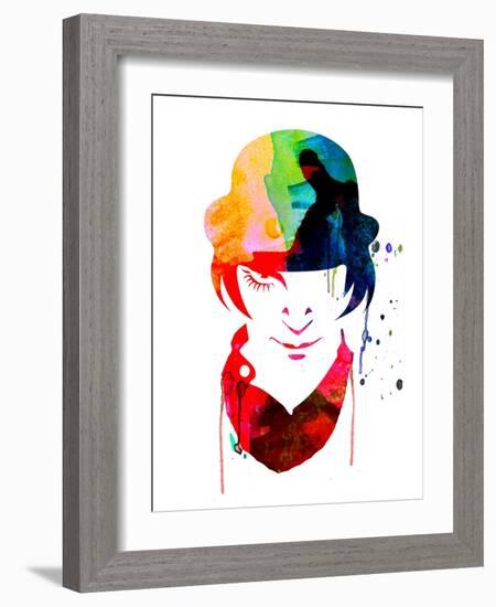 Alex Watercolor-Lora Feldman-Framed Art Print