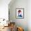 David Watercolor Portrait-Lora Feldman-Framed Art Print displayed on a wall