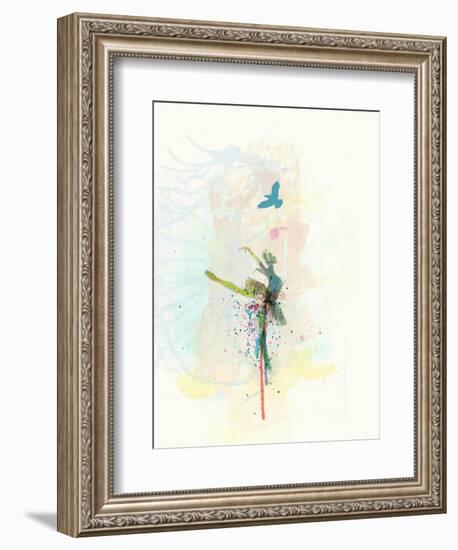 Ballerina on the Stage-NaxArt-Framed Art Print