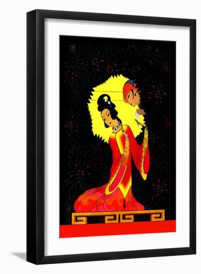 The Princess Badour-Frank Mcintosh-Framed Art Print