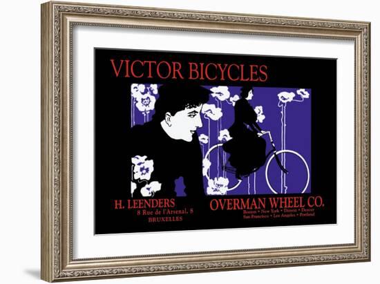 Victor Bicycles: Overman Wheel Company-William H. Bradley-Framed Art Print