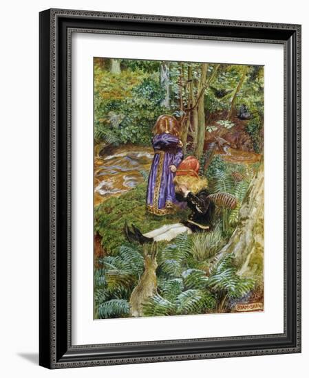 They Sat Down and Cried-John Byam Shaw-Framed Giclee Print