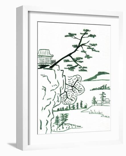 Pagoda 6-Cheryl Bartley-Framed Giclee Print