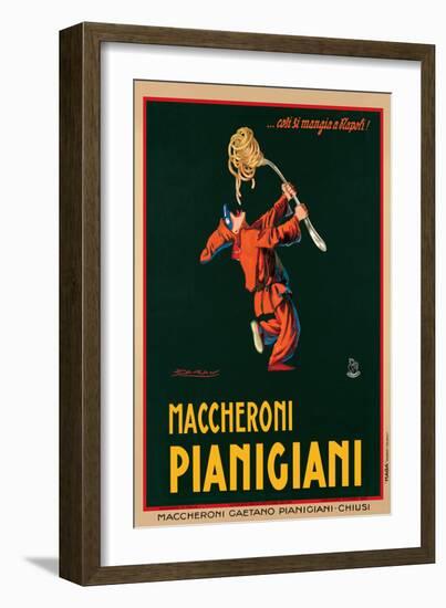 Maccheroni Pianigiani, 1922-Achille Luciano Mauzan-Framed Art Print