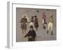 Jockeys and Owners at Epsom (Oil on Panel)-John Lavery-Framed Giclee Print