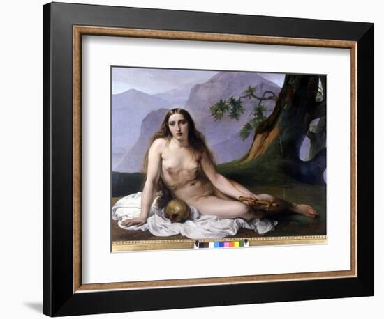 Francesco Hayez (1791 - 1882). Madeleine Penitente (Vanite). 1833. Milan, Gallery of Modern Art.-Francesco Hayez-Framed Giclee Print