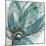 Teal Petals I-Jennifer Goldberger-Mounted Art Print