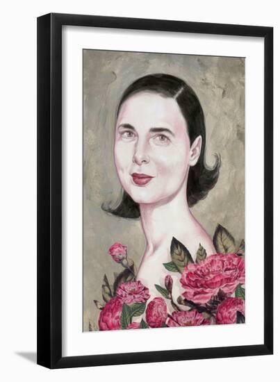 Isabella Rossellini, 2014 (Acrylic on Illustration Board)-Anita Kunz-Framed Giclee Print