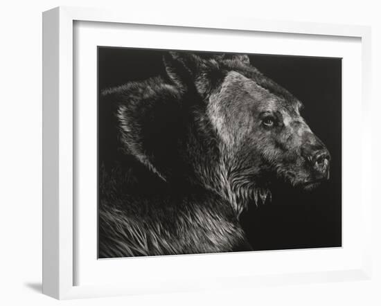 Wild Scratchboard II-Julie Chapman-Framed Art Print