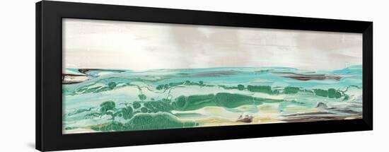 Mint & Aqua Horizon III-Lila Bramma-Framed Art Print