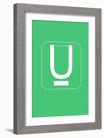 U Must Follow Me-NaxArt-Framed Premium Giclee Print