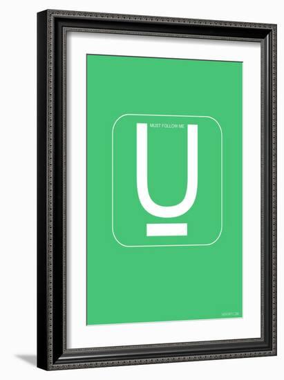 U Must Follow Me-NaxArt-Framed Premium Giclee Print